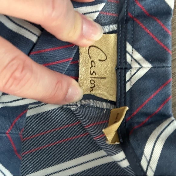 Caslon Blue White Red Stripe Pants Women’s Size 4 - Picture 4 of 9